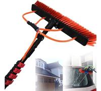 YHKJLYH 12ft Telescopic Window Cleaner Kit - Water Fed Pole with Hose Window Cleaning Brush Perfect for Home & Photovoltaic Panel Cleaning - Extendable Cleaning Solution
