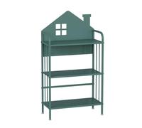 YHKJLYH 3/4 Tier Creative Bookshelf,Open Corner Bookcase,Floor-standing Metal Bookshelf Storage Rack for Office Study Home Living Room,Easy to Assemble(Green,3 tier)