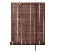 YHKJLYH Garden Roller Bamboo Blinds,Natural Wood Home Window Shade Drape Curtain,Roman Blinds,Retro Shade Dustproof Decorative Curtains for Indoor Outdoor,3 Colors,Customizable (W150xH240cm(59x95in)