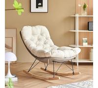 YHKJLYH Modern Rocker Chair Living Room Bedroom Chair Indoor Rocking Chair For Living Room,Grey,One Size