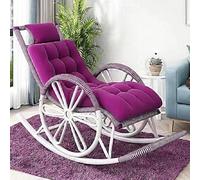 YHKJLYH Modern Sliding Rocking Chair,Outdoor Garden Lounge Chair,Indoor Rocking Chair,Pe Rattan Woven Sun Lounger For Living Room(D)