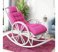 YHKJLYH Modern Sliding Rocking Chair,Outdoor Garden Lounge Chair,Indoor Rocking Chair,Pe Rattan Woven Sun Lounger For Living Room(A)