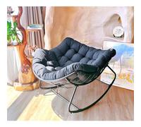YHKJLYH Over Sized Rocking Chair,Egg Chair Indoor,Rocking Chair Indoor Sit Or Lie Down,Comfy Outdoor Patio Furniture,Living Room Chairs Rocking Chair Reading Chair Bedroom Chair,Rocki,Black