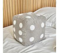 YHLHUXA Dice Pillow Plush, Soft Dice Plush Toy And Decorative Throw Cushion, 7.9 x 7.9 Inch Cube Pillow For Gaming Room Decor, Bed Sofa Or Chair, Modern Home Accent (Gray)