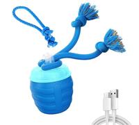 YHLHUXA Interactive Pet Toy Ball, Motion Activated Smart Rolling Ball With Squeaky Sounds, 360° Auto Moving For Indoor Cats And Dogs, Obstacle Avoidance, 3 Modes, For Small To Medium Pets (Blue)