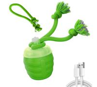 YHLHUXA Interactive Pet Toy Ball, Motion Activated Smart Rolling Ball With Squeaky Sounds, 360° Auto Moving For Indoor Cats And Dogs, Obstacle Avoidance, 3 Modes, For Small To Medium Pets (Green)