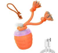 YHLHUXA Interactive Pet Toy Ball, Motion Activated Smart Rolling Ball With Squeaky Sounds, 360° Auto Moving For Indoor Cats And Dogs, Obstacle Avoidance, 3 Modes, For Small To Medium Pets (Orange)