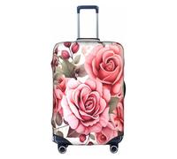 YHLKLWKSZC Blossoming Rose Flowers Print Suitcase Cover Luggage Covers For Suitcase Elastic Luggage Covers Suitcase Protector 18-32 Inch, White, XL, Fashion