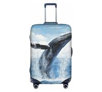 YHLKLWKSZC Cart Blue Mermaid Print Suitcase Cover Luggage Covers For Suitcase Elastic Luggage Covers Suitcase Protector 18-32 Inch, White, X-Large, Fashion