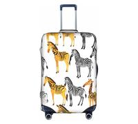 YHLKLWKSZC Cartoon Images Print Suitcase Cover Luggage Covers For Suitcase Elastic Luggage Covers Suitcase Protector 18-32 Inch, White, Small, Fashion