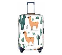 YHLKLWKSZC Cute Alpaca Llama Print Suitcase Cover Luggage Covers For Suitcase Elastic Luggage Covers Suitcase Protector 18-32 Inch, White, L, Fashion