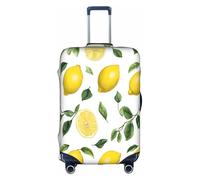 YHLKLWKSZC Fresh Tropical Lemon Print Suitcase Cover Luggage Covers For Suitcase Elastic Luggage Covers Suitcase Protector 18-32 Inch, White, X-Large, Fashion