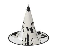 YHLKLWKSZC Halloween Small Witch Hats For Women - Lightweight Foldable Dalmatian Print Witches Hats For Boys Girls Halloween Hat Cosplay Party Decorations