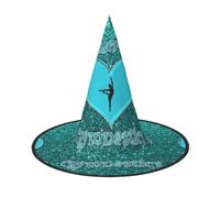 YHLKLWKSZC Halloween Small Witch Hats For Women - Lightweight Foldable I Love Gymnastics Print Witches Hats For Boys Girls Halloween Hat Cosplay Party Decorations