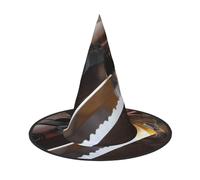 YHLKLWKSZC Halloween Small Witch Hats For Women - Lightweight Foldable Japan Samurai Sword Print Witches Hats For Boys Girls Halloween Hat Cosplay Party Decorations