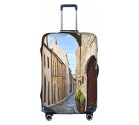 YHLKLWKSZC Italian Street Print Suitcase Cover Luggage Covers For Suitcase Elastic Luggage Covers Suitcase Protector 18-32 Inch, White, L, Fashion