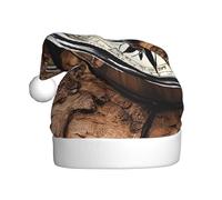 YHLKLWKSZC Law Of The Compass Navigation Printed Christmas Hat Santa Hat For Adults Unisex Holiday Christmas Cap