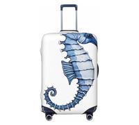 YHLKLWKSZC Luggage Covers For Suitcase Blue Mermaid Print Suitcase Cover Elastic Luggage Covers Suitcase Protector 18-32 Inch, Black, Small, Fashion