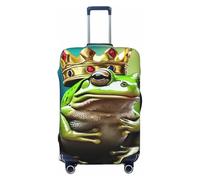 YHLKLWKSZC Luggage Covers For Suitcase Cute Frog Print Suitcase Cover Elastic Luggage Covers Suitcase Protector 18-32 Inch, Black, Small, Fashion
