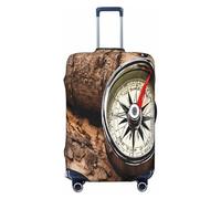 YHLKLWKSZC Luggage Covers For Suitcase Law Of The Compass Navigation Print Suitcase Cover Elastic Luggage Covers Suitcase Protector 18-32 Inch, Black, Small, Fashion