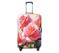 YHLKLWKSZC Luggage Covers For Suitcase Rose Blossom Print Suitcase Cover Elastic Luggage Covers Suitcase Protector 18-32 Inch, Black, X-Large, Fashion