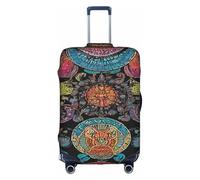 YHLKLWKSZC Native Patterns Print Suitcase Cover Luggage Covers For Suitcase Elastic Luggage Covers Suitcase Protector 18-32 Inch, White, L, Fashion