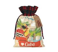 YHLKLWKSZC Small Gift Bags With Drawstring,Island Of Cuba Burlap Sacks For Wrapping Back To School Favors, Soap, Jewelry, For Birthday, Wedding Parties Or Celebrating Christmas