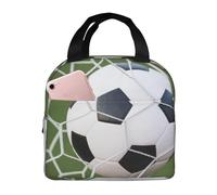 YHLKLWKSZC Soccer Ball Lunch Bag,Reusable Insulated Lunch Tote For Women Men,Leakproof Cute Lunch Cooler With High Capacity For Work,Picnic,Camping