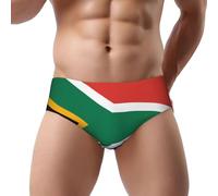 YHLKLWKSZC South Africa Flag Print Men'S Triangle Briefs Low Rise Soft Underpant Breathable And Underwear, Black, S