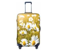 YHLKLWKSZC Summer Floral Daisies Flower Print Suitcase Cover Luggage Covers For Suitcase Elastic Luggage Covers Suitcase Protector 18-32 Inch, White, XL, Fashion
