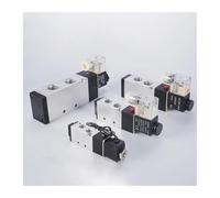 YHMKQMDMY 1pcs 4V410-15 4V420-15 4V430C/E/P-15 Pneumatic Electric Solenoid Valve 5 Way 2 Position Control Air Gas Magnetic Valve(4v420-15,DC12)