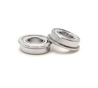 YHMKQMDMY 2PCS P5 Flange Bearing F6000/F6001/F6002/F6003/F6004/F6005/F6006/F6007 High Speed Flanged Ball Bearings(F6006)