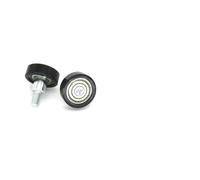 YHMKQMDMY 5 Pieces 24mm OD POM Coated Bearings with M6 Screws BS62624-8C9L10M6 M6x24x8 Plastic Pulleys with M6 Rod Bolts(OD24 x W8 x M6)