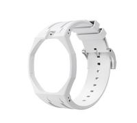 Yhmoo Bioceramic Case Silicone Band Mod Kit for Swatch X Royal Pop Pocket Watch, Biomaterials Watch Case Strap Change To Wristwatch for Men Women, Waterproof Ceramic Sport Strap, WHITE, 26mm