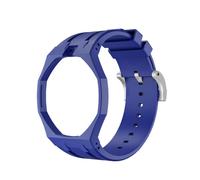 Yhmoo Bioceramic Case Silicone Band Mod Kit for Swatch X Royal Pop Pocket Watch, Biomaterials Watch Case Strap Change To Wristwatch for Men Women, Waterproof Ceramic Sport Strap, BLUE, 26mm