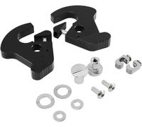 YHMOTO Black Detachable Rotary Mounting Sissy Bar Luggage Rack Latch Clips Kit Fits for Harley Davidson Sportster Touring Street Glide Road King Electra Glide 1986-2025
