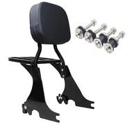 YHMOTO Motorcycle Detachable Passenger Backrest Sissy Bar & Luggage Rack with Docking Hardware Kits for Harley Sportster XL 883 1200 2004-2024 (Black)