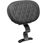 YHMOTO Motorcycle Driver Rider Backrest Pad For Harley Davidson Touring CVO Street Glide Road King Road Glide Electra Glide Ultra Limited models 1997-2024 (Black-White Stitching)