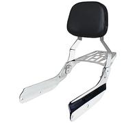 YHMOTO Passenger Sissybar Backrest with Luggage Rack Fits for Honda VTX 1300 1800 N/R/S Models 2002-2008 (Chrome)
