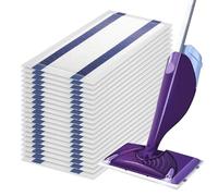 YHNDECO 20 Pack Mop Refill Pads for Flash Power Mop, Microfiber Mop for All floors Cleaning, Disposable Absorbing & Microfibre Mop Pad Refills for Flash Powermop Powerful Stain Removal