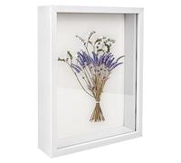 YHNDECO 3D Picture Frame 27 x 22 cm Deep Wooden Object Frame for 3D Filling Picture Frame Deep Box with Acrylic Plate for Wall Hanging or Desktop Family Memory Gifts