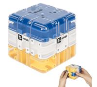 YHNDECO Large Labyrinth 3D Maze Cube, 3x3 Engaging Brain Teaser Toy, Spatial Awareness Brain Training Toy for Stress Relief & Logic Development, Educational Focus Game Gift for Adults Teens (Blue)