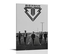YHNGFDSKNB Bigbang Singer Album Cover Music Series Canvas Poster Wall Art Decorative Painting Bedroom Painting Posters12x18inch(30x45cm) Frame-style