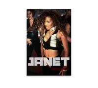 YHNGFDSKNB Janet Jackson Singer Album Cover Music Series Canvas Poster Wall Art Decorative Painting Bedroom Painting Posters12x18inch(30x45cm) Unframe-style