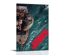 YHNGFDSKNB Jaws Modern Classics Movies TV Series Canvas Poster Wall Art Decorative Painting Bedroom Painting Posters 12x18inch(30x45cm) Frame-style
