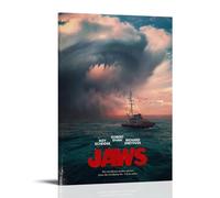 YHNGFDSKNB Jaws Modern Classics Movies TV Series Canvas Poster Wall Art Decorative Painting Bedroom Painting Posters 12x18inch(30x45cm) Frame-style