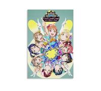YHNGFDSKNB Love Live! Sunshine!! Classic Anime Series Canvas Poster Wall Art Decorative Painting Bedroom Painting Posters20x30inch(50x75cm) Unframe-style
