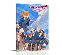 YHNGFDSKNB Love Live! Superstar!! Classic Anime Series Canvas Poster Wall Art Decorative Painting Bedroom Painting Posters08x12inch(20x30cm) Frame-style