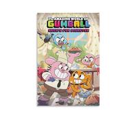 YHNGFDSKNB The Amazing World of Gumball Classic Anime Series Canvas Poster Wall Art Decorative Painting Bedroom Painting Posters12x18inch(30x45cm) Unframe-style