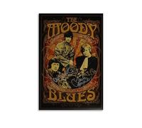 YHNGFDSKNB The Moody Blues Singer Album Cover Music Series Canvas Poster Wall Art Decorative Painting Bedroom Painting Posters08x12inch(20x30cm) Unframe-style